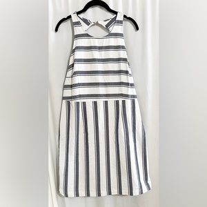 Old Navy Striped Cotton Nautical Fit and Flare Summer Spring Dress Size 14